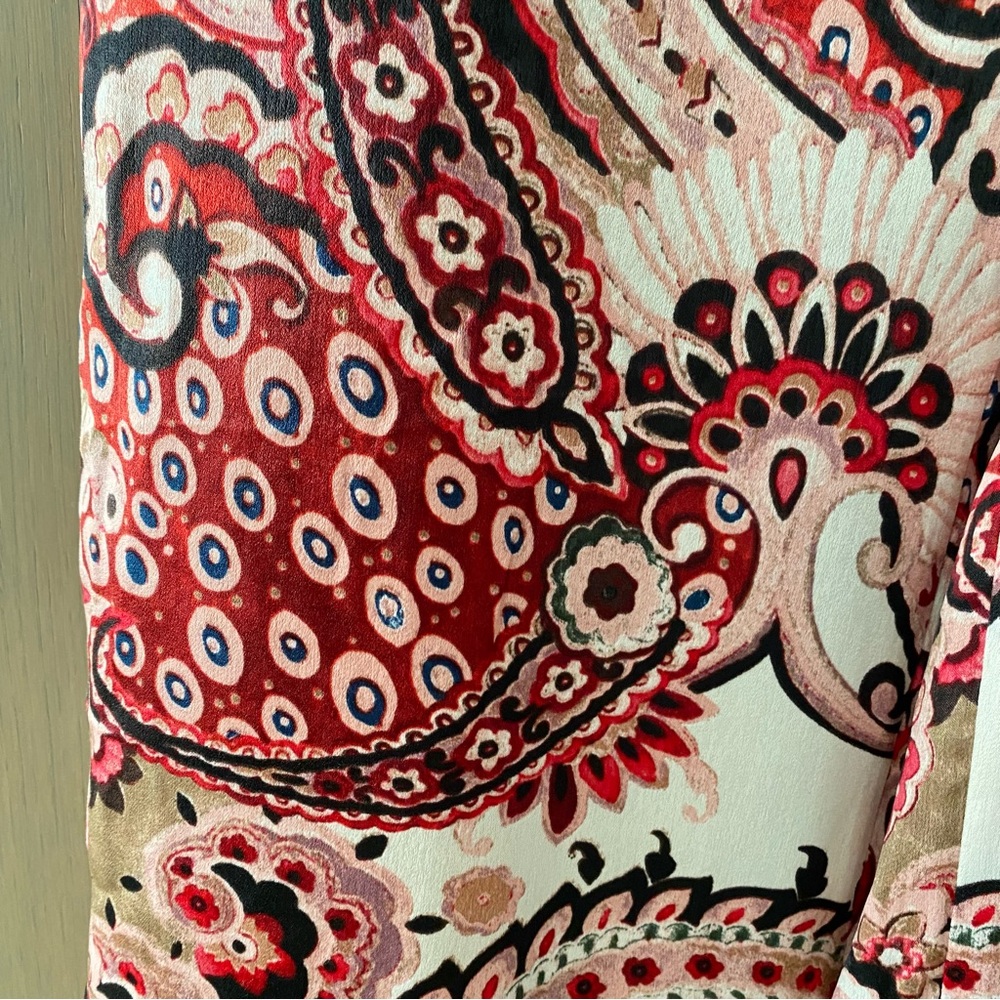 Zara paisley satin pant - Picture 6 of 7